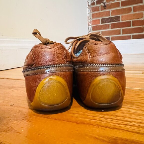 Alexander McQueen + Puma Brown Leather Sneakers Women's Size 9 - Picture 7 of 16